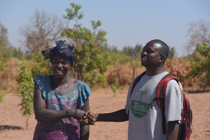 Ndeye with our Trees for the Future (TREES) Technician