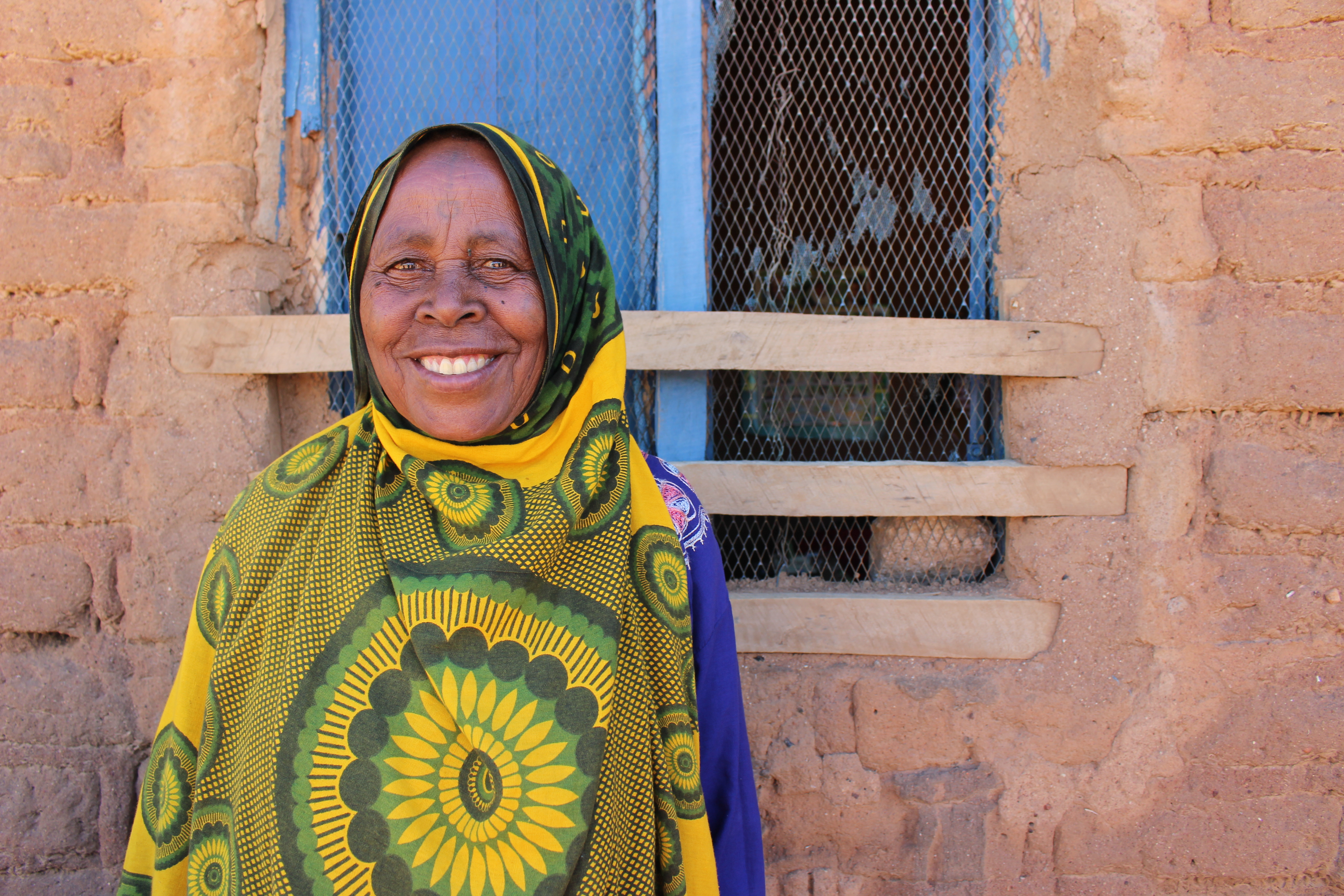 Hawa who checks in on progress of participant’s Forest Gardens