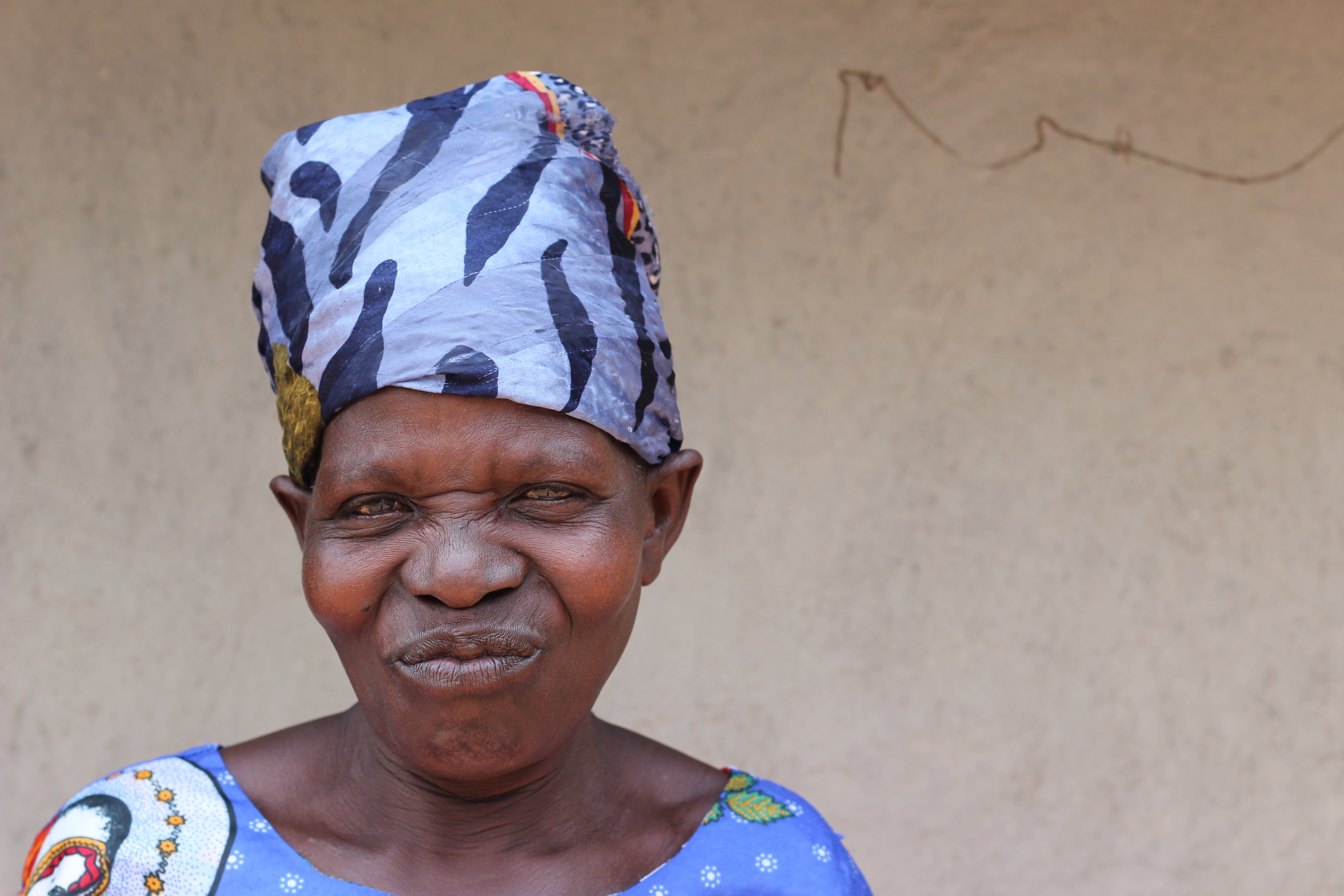 Portrait of an elderly woman involved in the Forest Garden project