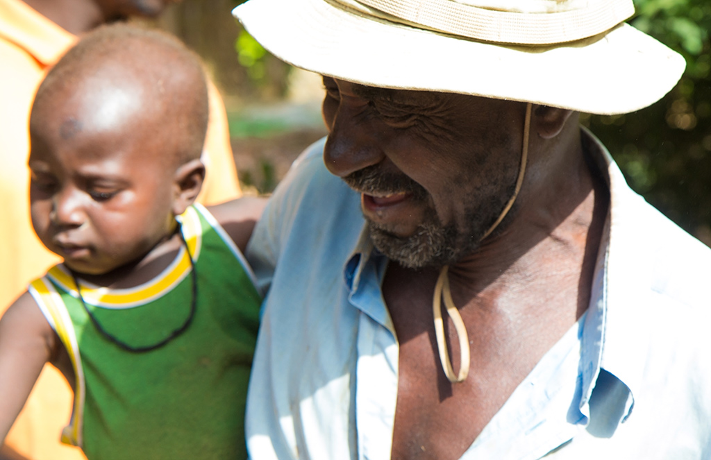 Ousmane with a child
